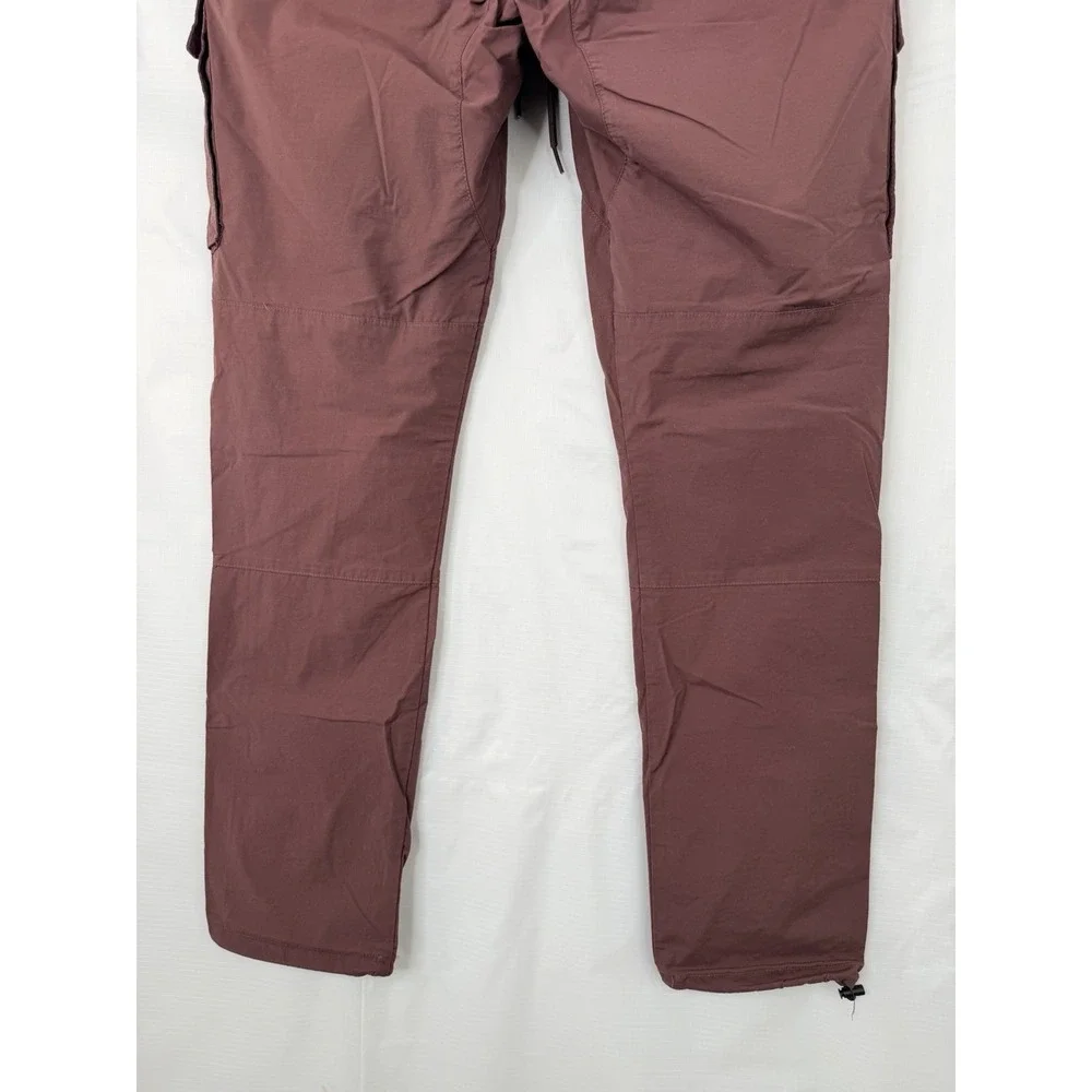PACSUN Men's Slim Nylon Blend Cargo Pants Rust Large inseam 31 waist 34